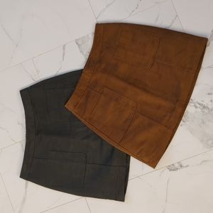 The perfect fall high waisted mini skirt